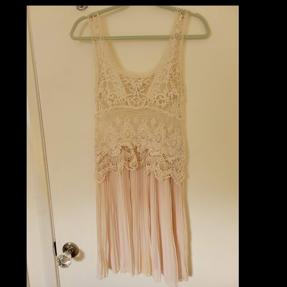 Willow & Clay Cream Crochet Dress